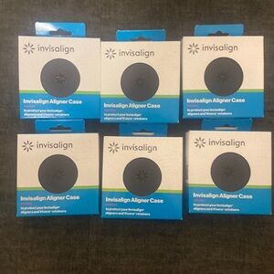 (6) Invisalign Aligner Case - BLACK ☆☆BUNDLE ☆☆